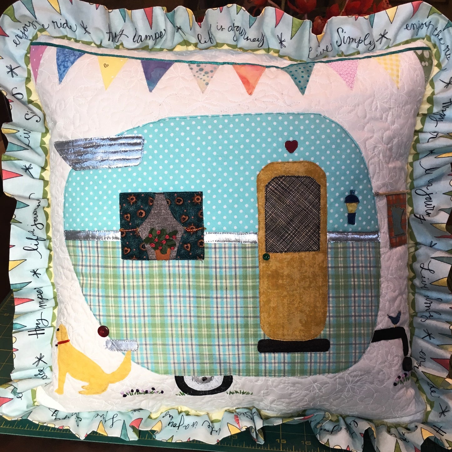 Vintage Trailer Pillow