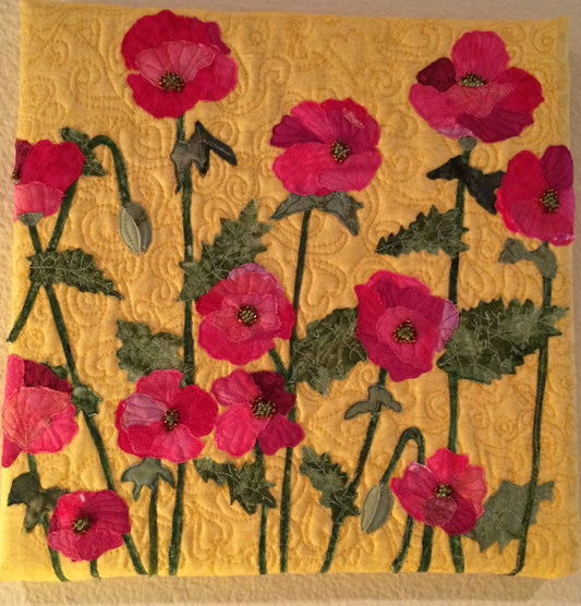 Poppies wallhanging