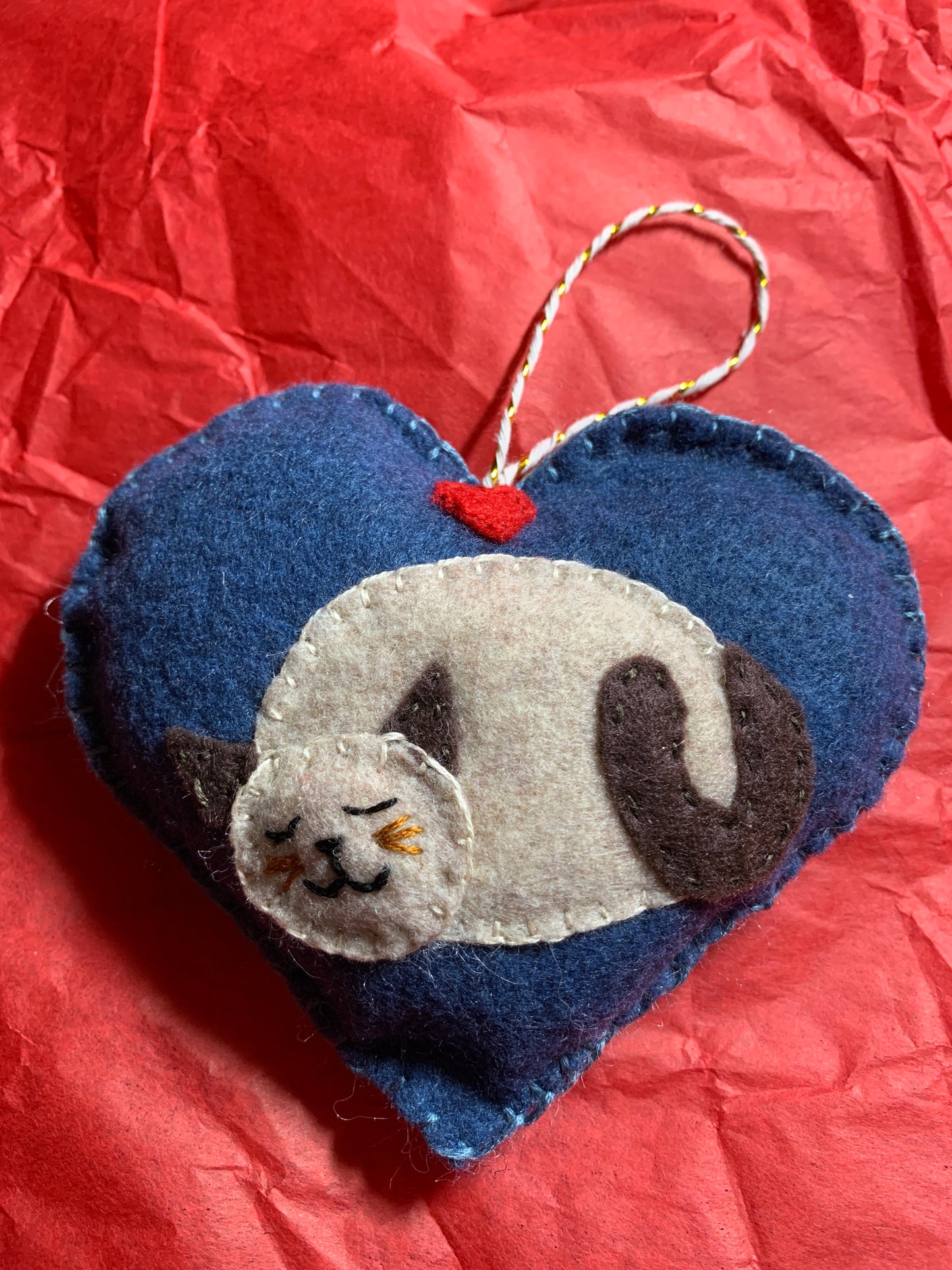 Wool Felt Hearts