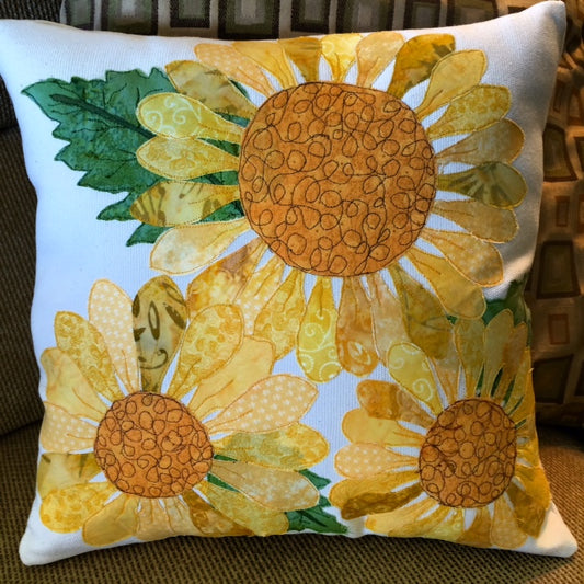 Sunny Flowers Pillow