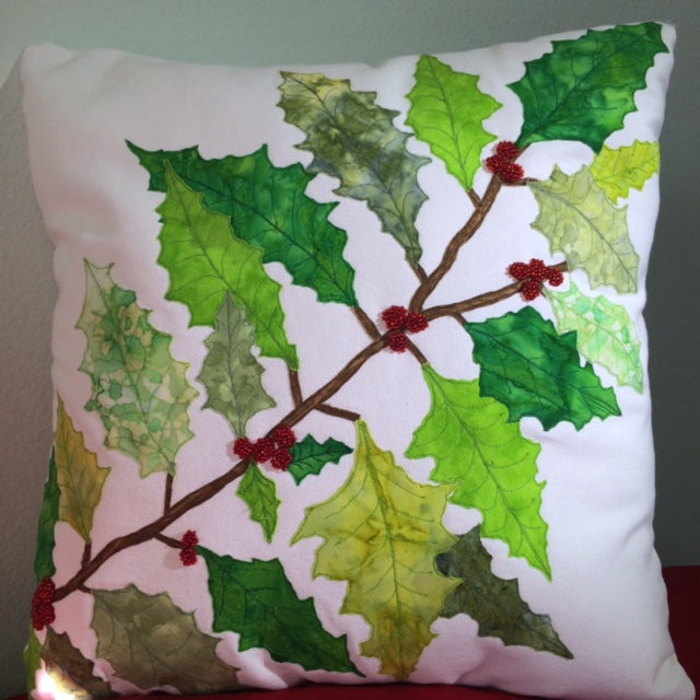 Christmas Holly Pillow